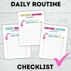 Daily Routine Checklist for Kids | Morning Routine Checklist | Bedtime Routine Checklist | Kids Checklist | Toddler Checklist | Chore Chart