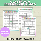 Classroom Bingo | Back to School Bingo | Getting to Know You Bingo | Human Bingo | Ice Breaker Games for Kids | Back to School Games