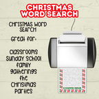 Christmas Word Search Puzzles for Kids, Fun Printable Game, Holiday Activity