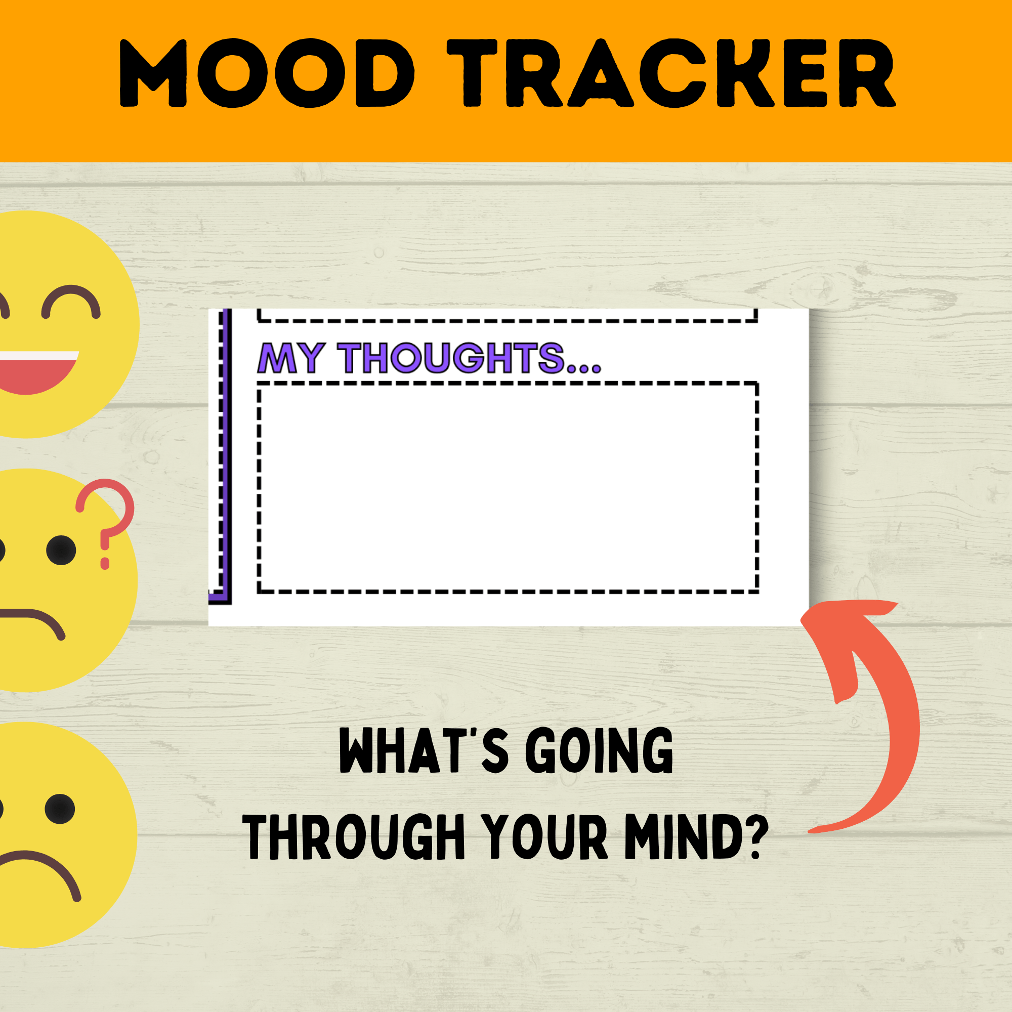 Feelings Chart | Mood Tracker | How are you feeling? | Mood Chart | Kids feelings | Emotions Chart | Kids Mental Health Printable Chart