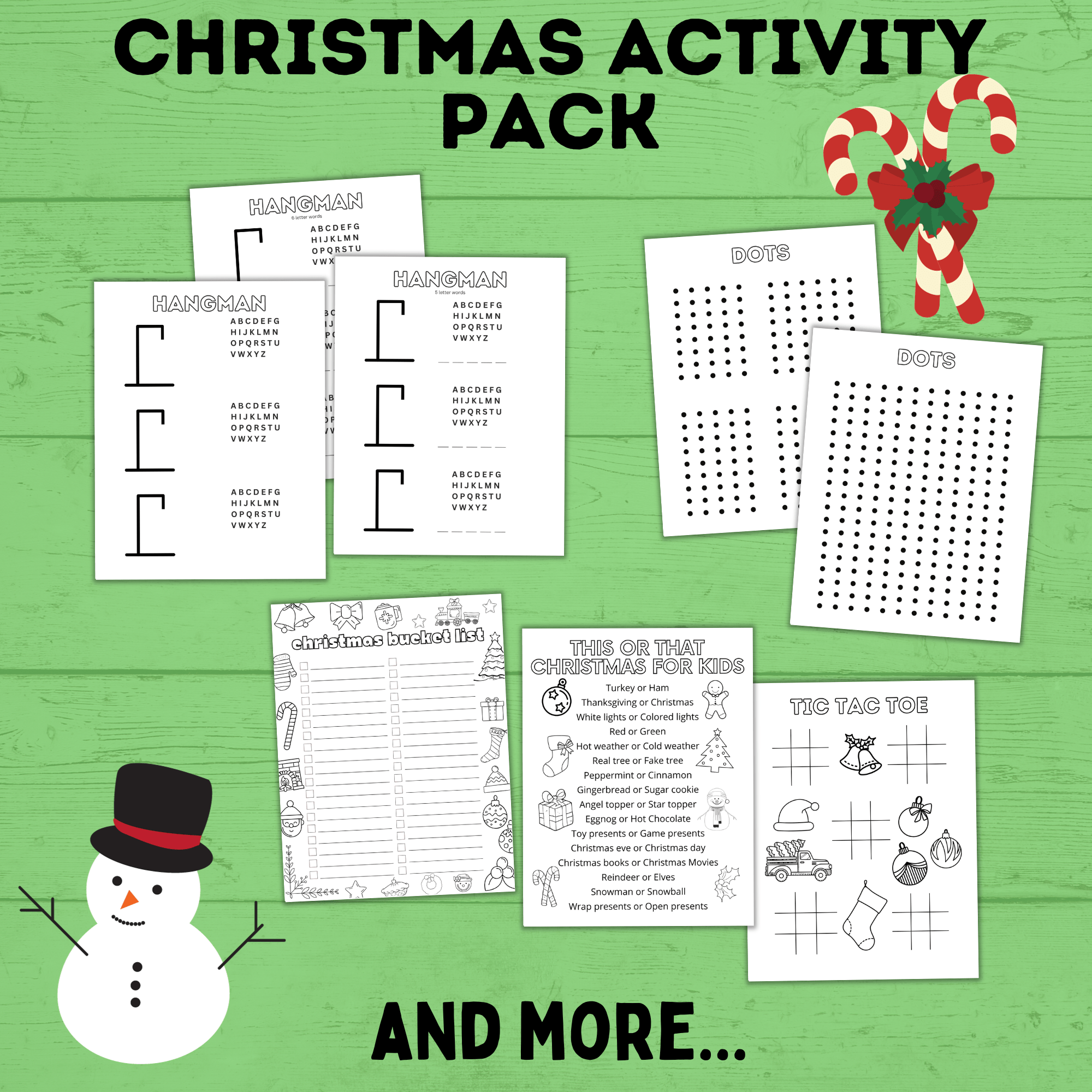Christmas Activity Pack for Kids | Kids Christmas Activities | Christmas Printables | Christmas Games for Kids | Christmas Crafts