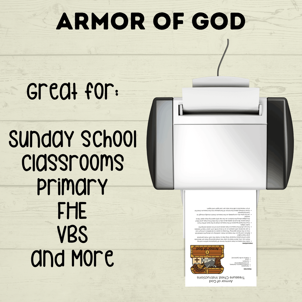 Armor of God Bible Lesson Craft, Sunday School Craft, VBS, Christian Activity, Shield of Faith, Ephesians Lesson