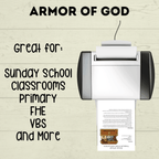 Armor of God Bible Lesson Craft, Sunday School Craft, VBS, Christian Activity, Shield of Faith, Ephesians Lesson