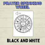 Prayer Spinner Craft, Prayer Craft for kids, Sunday School Craft, Bible Craft