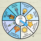 Shine My Light Craft, Matthew 5 Lesson, Bible Crafts, Sunday School Crafts, Spinner Craft, Christian Craft, Homeschool, Shine Your Light