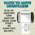 Faith Can Move Mountains Craft, Faith Craft, Scripture Craft, Bible Craft, Sunday School Craft for Kids, Primary Craft, Homeschool, VBS