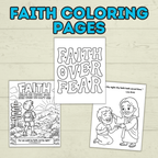 Free Faith Coloring Pages for Kids and Families for Sunday School and Church