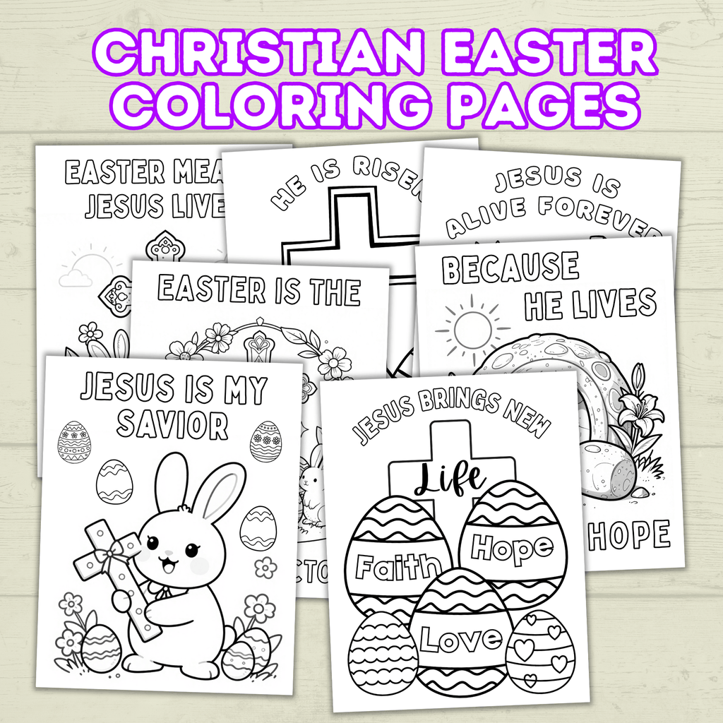 Christian Easter Coloring Pages for Kids and Family