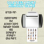 Old Testament Memory Match Game, Bible Game, Seminary Game, Bible Activity, Bible Match, Scripture Match
