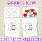 67 Craft, 67 Christian Craft for Kids, Sunday School Craft, I Love Jesus Craft, 67 Kids Activity, Christian Wreath, 67 Coloring Page