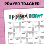 Prayer Tracker | Prayer Checklist | Prayer Printables | Prayer Activity | Prayer Chart | Praying for Kids | Printables for Kids