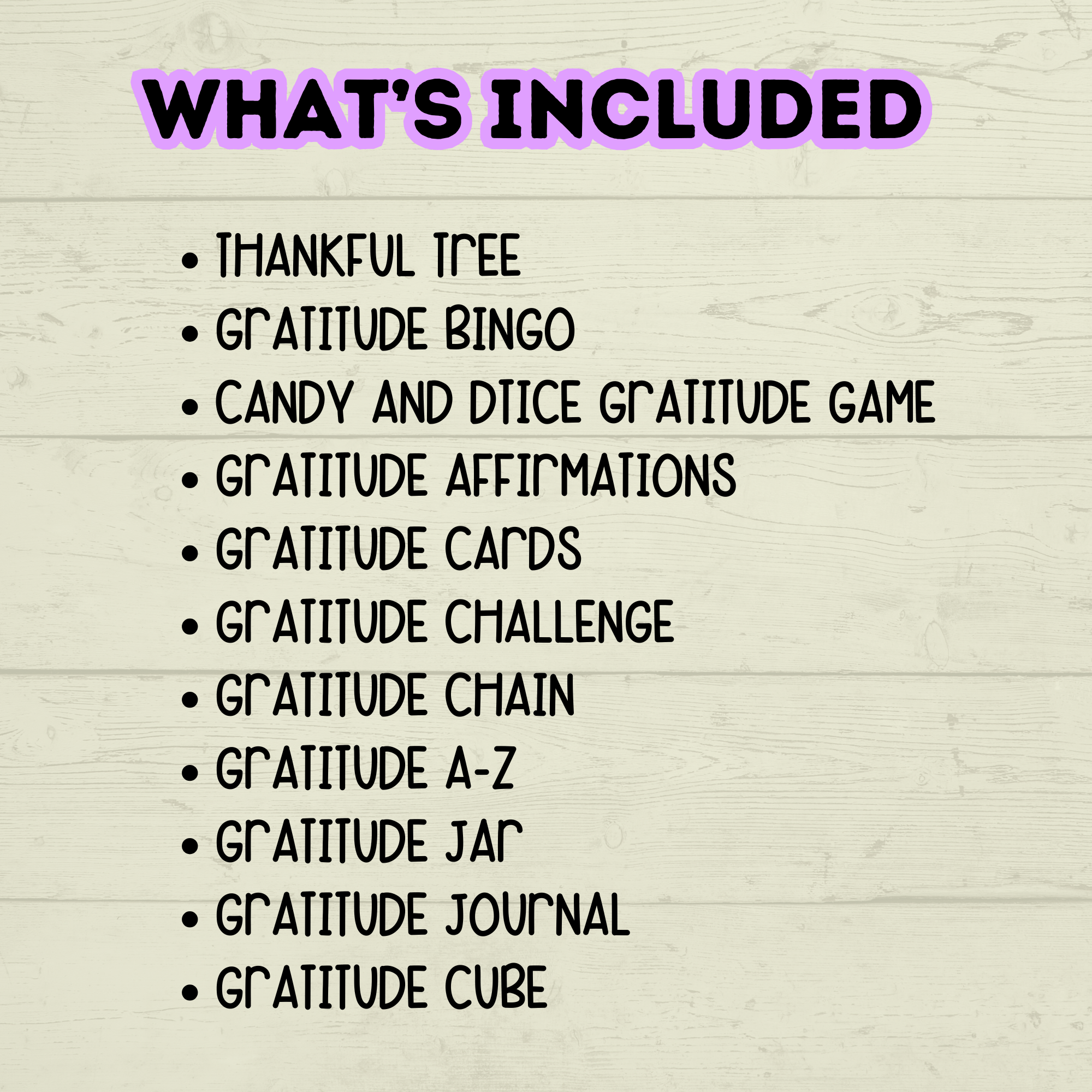 Thanksgiving Gratitude Bundle affirmations and journal printable for kids and families