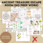 Ancient Treasure Escape Room for Kids Ages 9-13 No Prep Work | Kids Games | Kids Escape Rooms | Physical Escape Room | No Prep Escape Room
