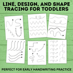 Line Tracing for Kids and Toddlers | Design Tracing | Shape Tracing | Learning Shapes | Toddler Activity | Toddler Printable | Preschool