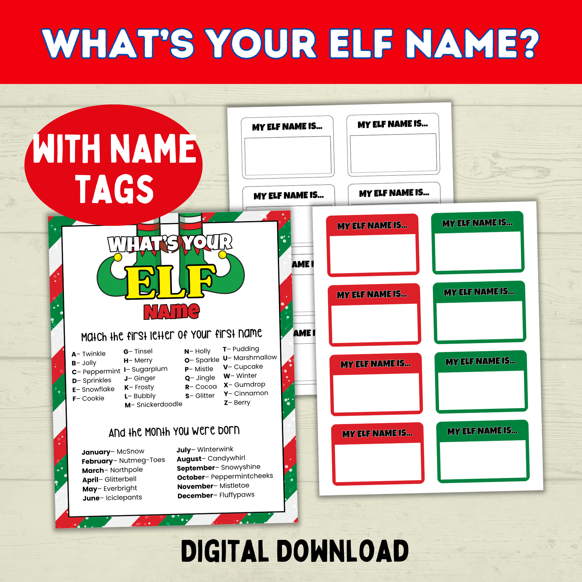 Christmas Holiday Party Games Bundle for Classrooms, Family Reunions, Kids, Adults
