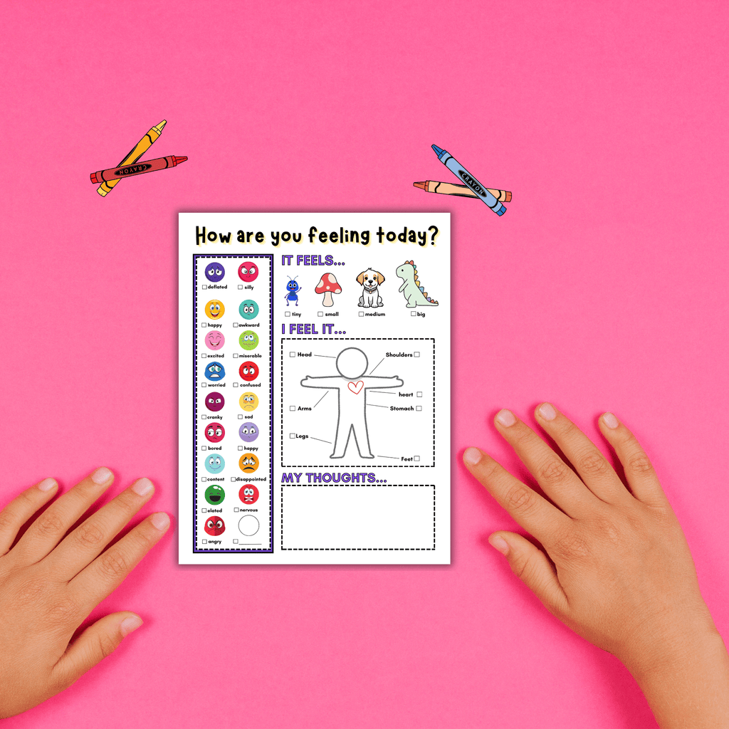 Feelings Chart | Mood Tracker | How are you feeling? | Mood Chart | Kids feelings | Emotions Chart | Kids Mental Health Printable Chart