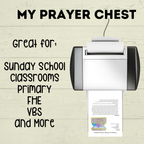 Treasure Chest Craft, Prayer Craft for Kids, Sunday School Craft, Bible Activity, Homeschool, Prayer Chest, Prayer Prompts, Prayers for kids