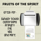 Fruits of the Spirit Craft, Treasure Chest Craft, Kids Craft Template, Sunday School Craft, Bible Lesson, Cut and Paste, Christian Activity