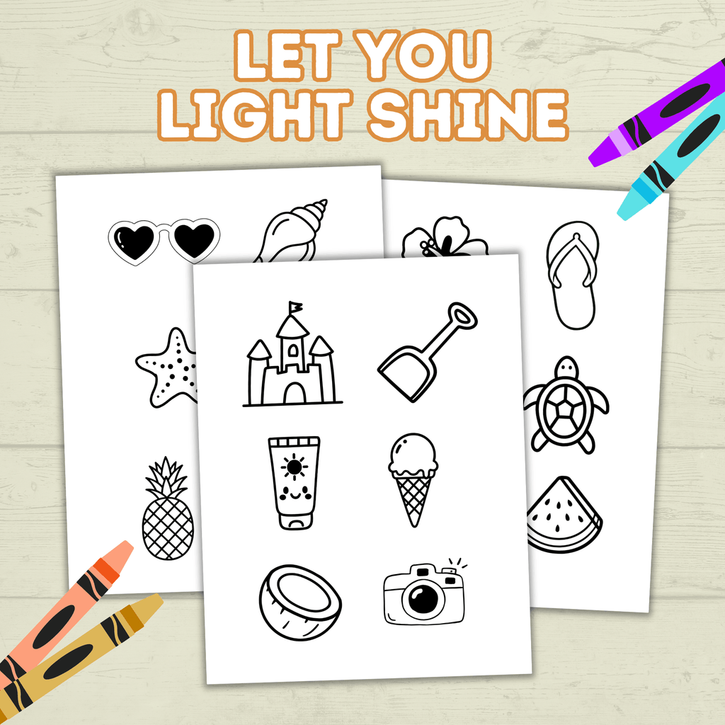 Let your Light Shine Craft, Bible Lesson, Sunday School Craft, Primary Craft, Christian Summer craft, Let your Faith Shine, Faith Craft