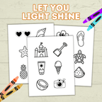 Let your Light Shine Craft, Bible Lesson, Sunday School Craft, Primary Craft, Christian Summer craft, Let your Faith Shine, Faith Craft