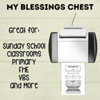 Count Your Blessings Treasure Chest, Sunday School Craft, Cut and Paste Craft, Thankful Craft for Kids