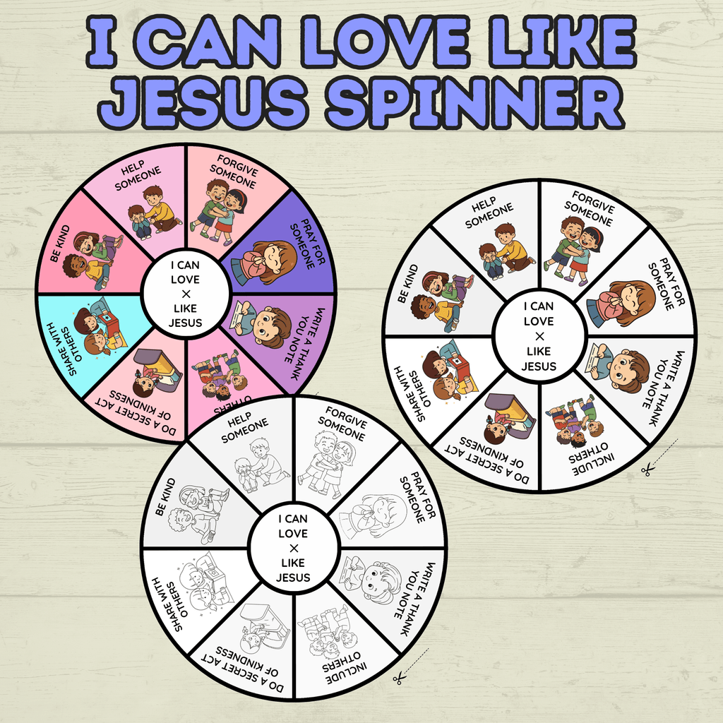 I  Can Love Like Jesus Craft, Valentine's Day Christian Craft, Sunday School Craft, Bible Craft, Bible Lesson