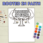 Faith Handprint Craft, Rooted In Faith Handprint Craft, Sunday School Craft, Bible Craft, Christian Craft, Homeschool, Preschool, VBS