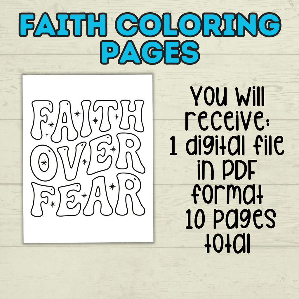 Free Faith Coloring Pages for Kids and Families for Sunday School and Church