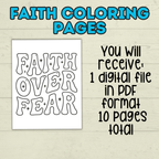 Free Faith Coloring Pages for Kids and Families for Sunday School and Church