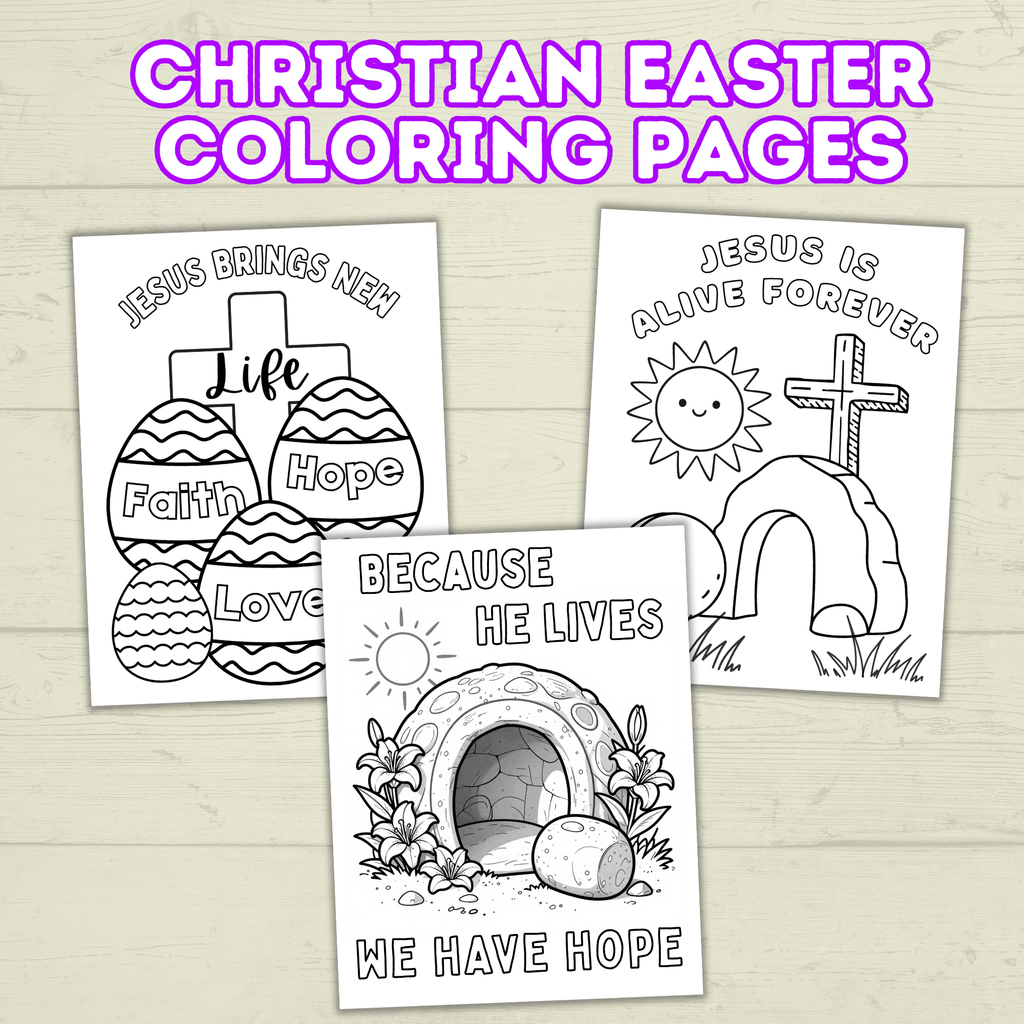 Christian Easter Coloring Pages for Kids and Family