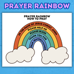 Prayer Printable for Kids, Prayer Cube, Prayer Prompts, Prayer Guide, Prayer Calendar, Prayer Activity Sheets, Prayer List, Prayer Rainbow