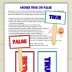Moses Coloring Pages, Moses Activity Pack, Sunday School Activity, Bible Lesson, Old Testament, Genesis, Christian Craft, Moses and Exodus
