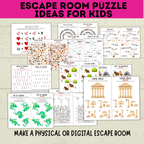 Escape Room Puzzles | Escape Room Ideas | Escape Room Games | Games for Kids | Party Games | Puzzles for Kids | Printable Escape Room