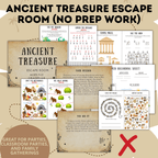 Ancient Treasure Escape Room for Kids Ages 9-13 No Prep Work | Kids Games | Kids Escape Rooms | Physical Escape Room | No Prep Escape Room