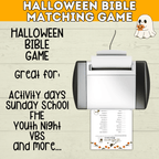 Halloween Bible Matching Game for Kids and Teens | PDF digital download printable | Halloween Games for Kids | Halloween Printables