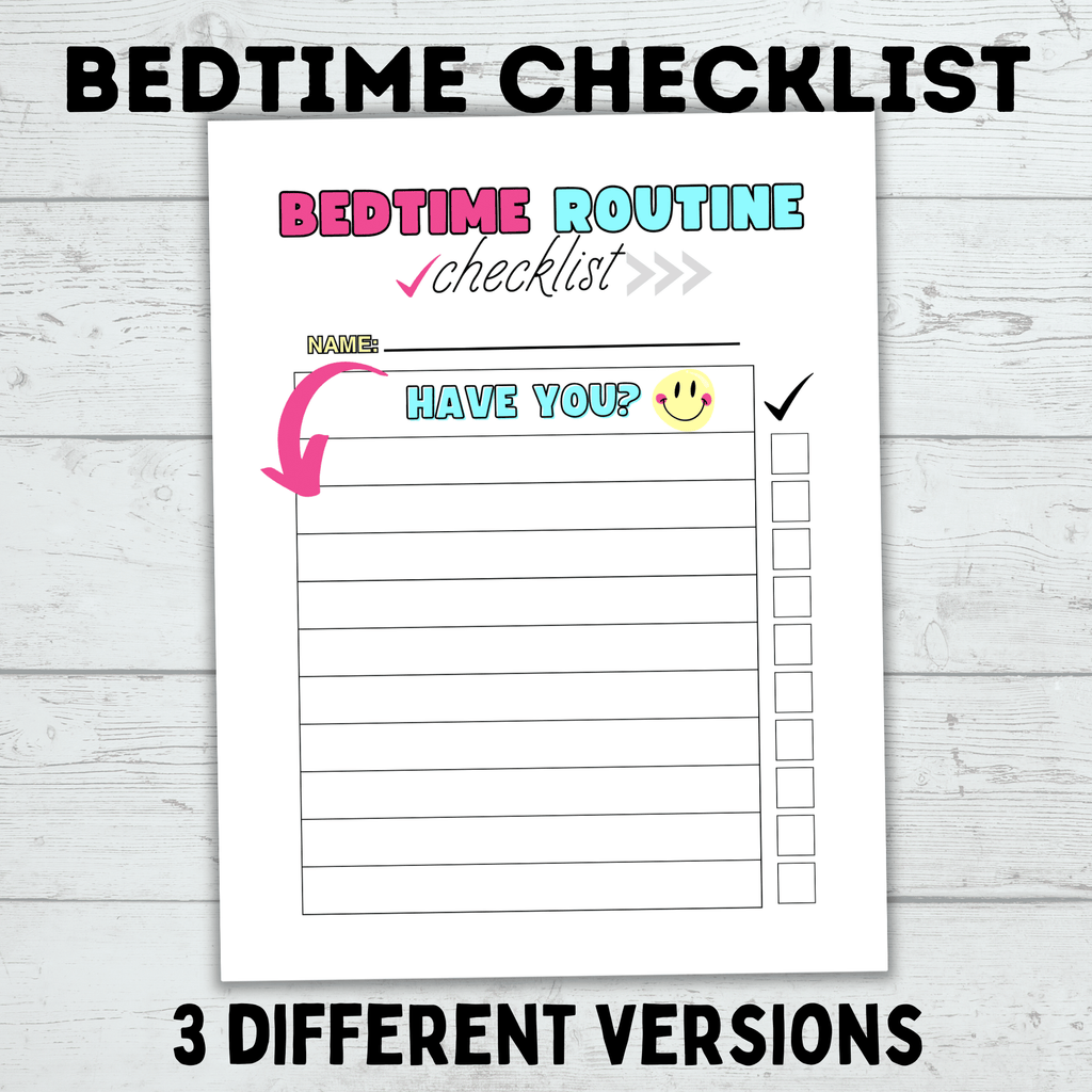 Daily Routine Checklist for Kids | Morning Routine Checklist | Bedtime Routine Checklist | Kids Checklist | Toddler Checklist | Chore Chart