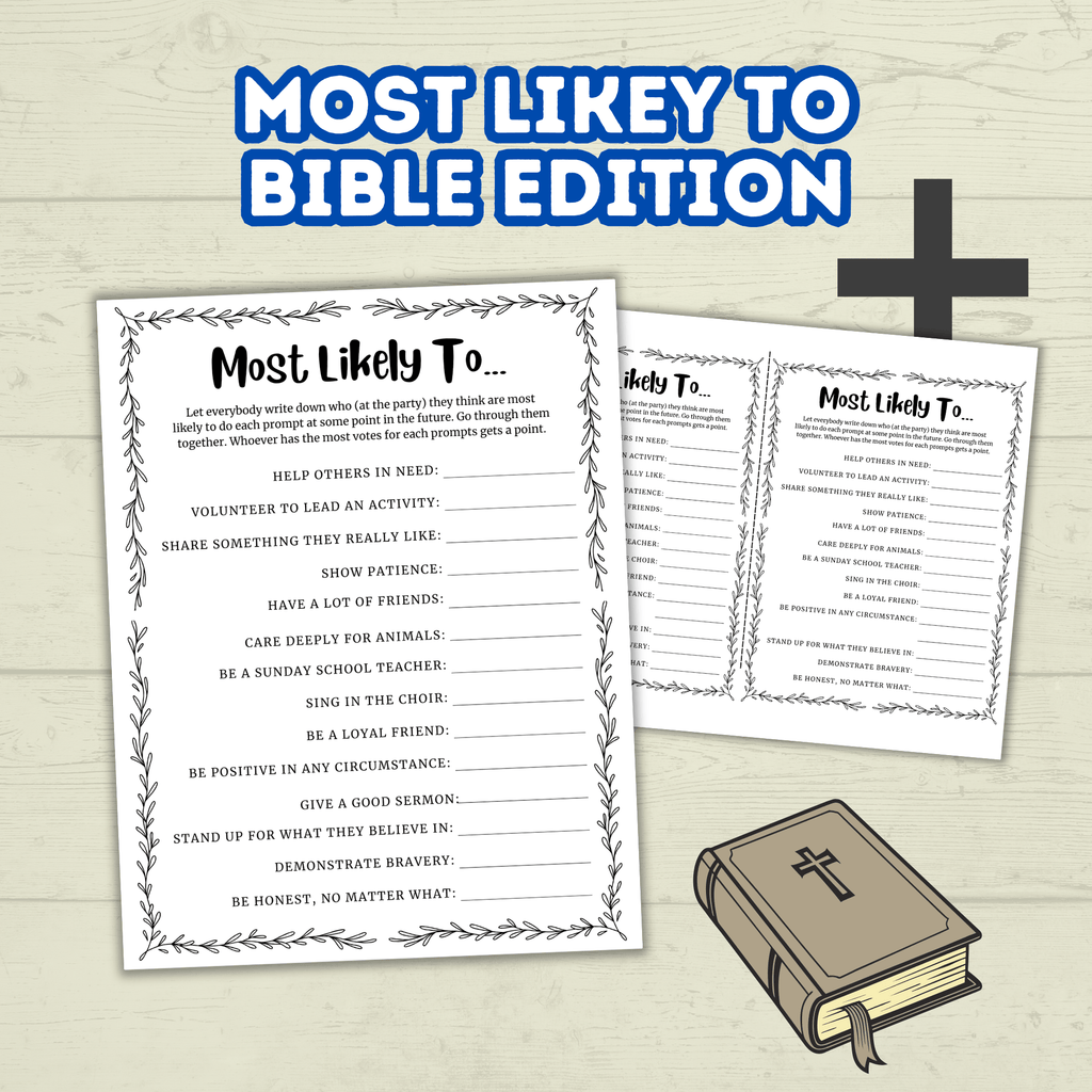 Kids Bible Games, Christian Printables, PDF, Sunday School Digital Download, Children's Ministry, Church New Testament