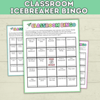 Classroom Bingo | Back to School Bingo | Getting to Know You Bingo | Human Bingo | Ice Breaker Games for Kids | Back to School Games