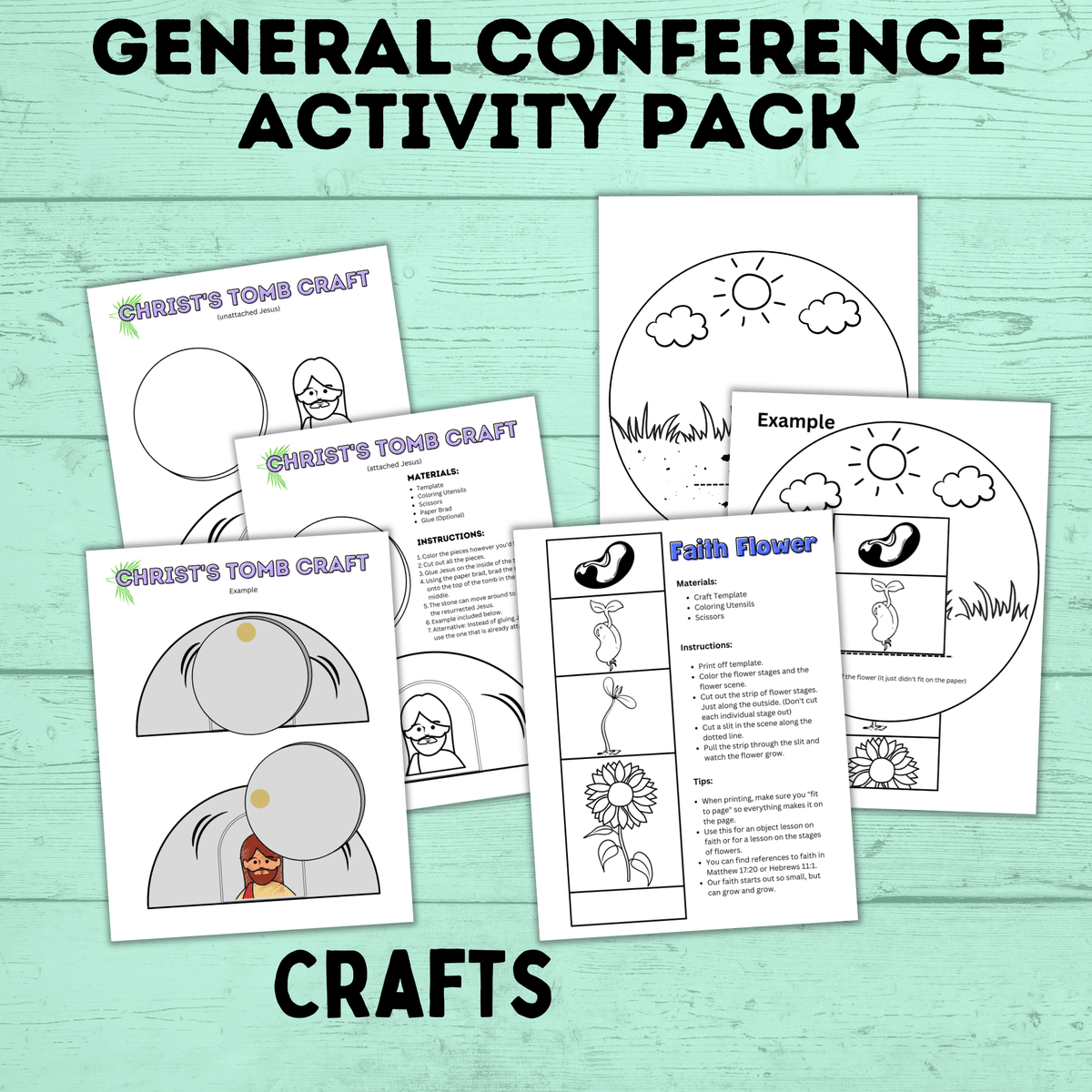 General Conference Activity Pack for Kids | Activity Pages for Kids ...