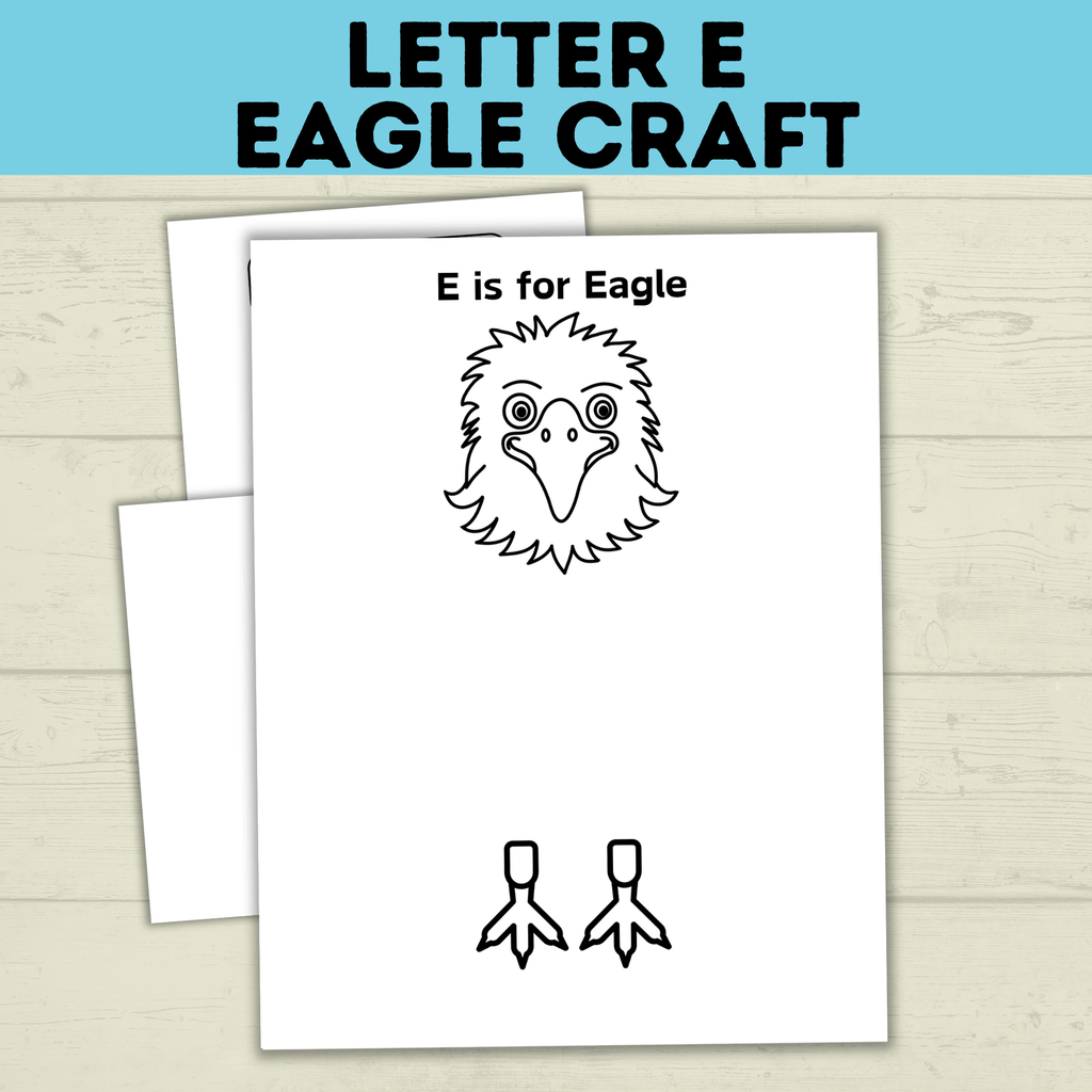 Letter E Eagle Craft for Kids | Toddler Crafts | Preschool Crafts | Letter e crafts | Letter Crafts | Alphabet Crafts | Letter Activities