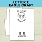 Letter E Eagle Craft for Kids | Toddler Crafts | Preschool Crafts | Letter e crafts | Letter Crafts | Alphabet Crafts | Letter Activities