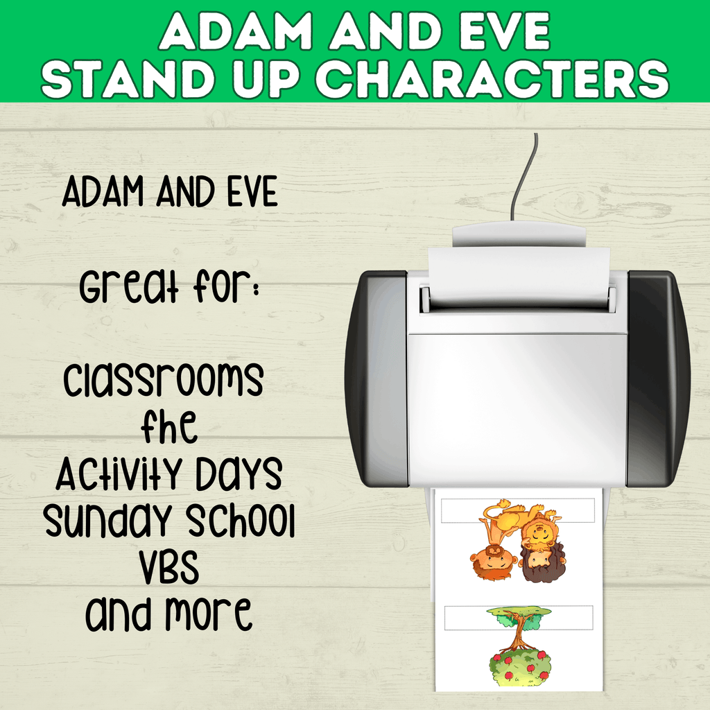 Adam and Eve Sin Puppet Craft, Forbidden Fruit, Tree of Knowledge, Genesis Activity for Kids