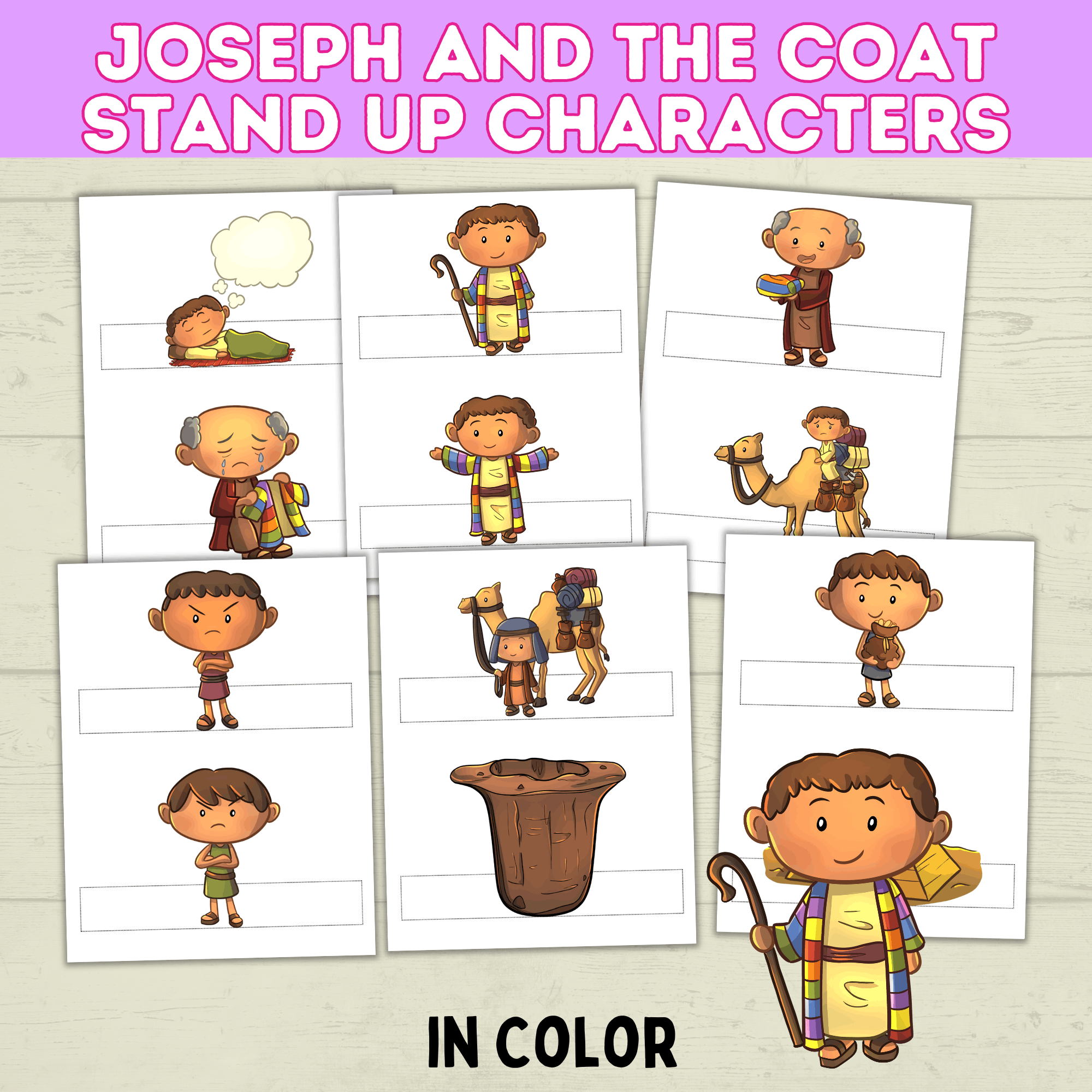 Joseph Bible Story Craft for Kids, Sunday School, Kids Ministry, Toddler, Old Testament