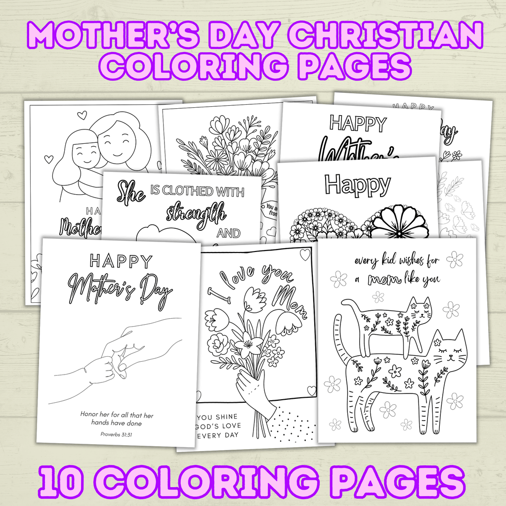Mother's Day Christian Coloring Pages