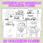 Mother's Day Christian Coloring Pages