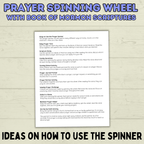 Book of Mormon Spinner Craft, BOM Craft, Sunday School Craft, Prayer Craft