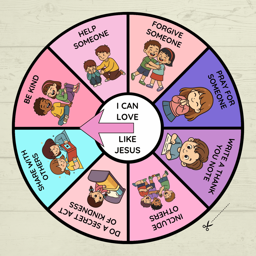 I  Can Love Like Jesus Craft, Valentine's Day Christian Craft, Sunday School Craft, Bible Craft, Bible Lesson