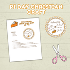 Pi Day Craft, Sunday School Craft, Christ Craft, Pie Craft, Pi Day Activity, Spinner Craft