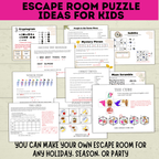 Escape Room Puzzles | Escape Room Ideas | Escape Room Games | Games for Kids | Party Games | Puzzles for Kids | Printable Escape Room