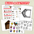 Build a Paper Christmas Nativity Scene Activity Printable for Kids